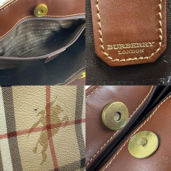 Burberry Handbag, Coated Canvas and Leather, Beige Brown, Women's, Z7765 - Picture 5 of 5